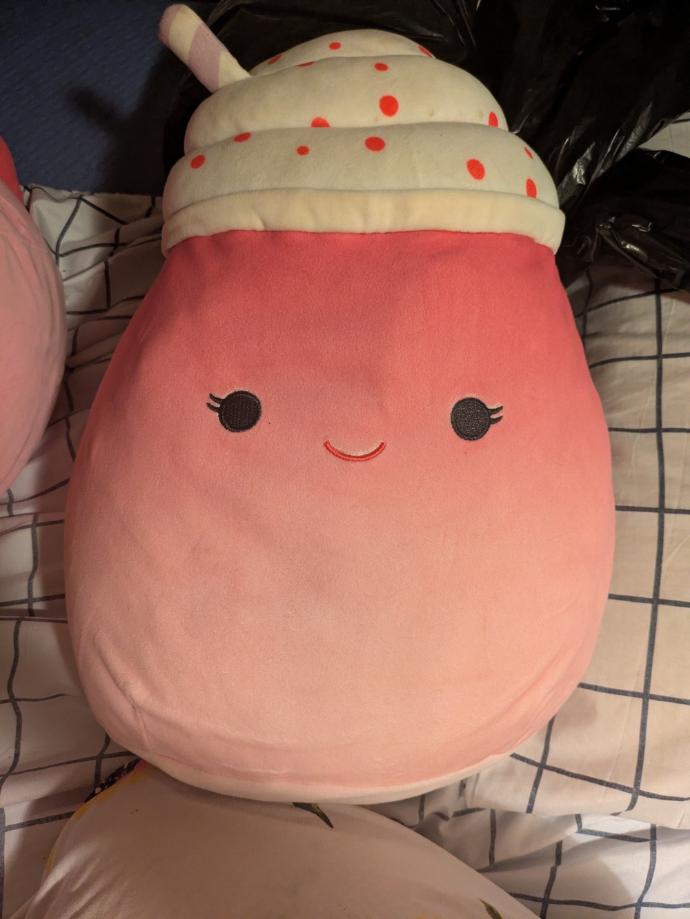 Squishmallows Pink Cream-Topped Drink Plush